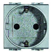 Logo Prise standard germanique 2p+t livinglight -  tech - 2 mod. 4141