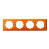 Logo Plaque cliane - mtal - 4 postes - orange snake 068764