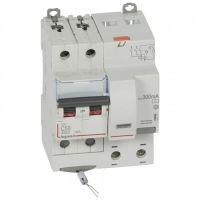 Logo Disj diff dx 6000 -vis-2p-230/400v~-50a -typeac -300ma-10ka- courbe c - 4 mod 411177