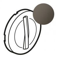 Logo Enjoliveur cliane - vv / poussoir avec couronne lum - doigt troit graphite 065203