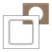 Logo Plaque cliane - matires - grand format - verre moka 069467
