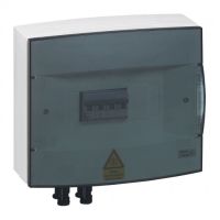 Logo Coffret photovoltaque ip40 - classe ii - 1 range - 8 mod - sortie  embouts 414005