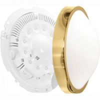 Logo Luminaire oleron d�co taille 2 dor� 18 leds 4000k d�tection+pr�avis+veille 827316