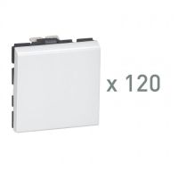 Logo Va et vient mosaic (x120) - emballage gros volume - 2 modules - blanc 077098
