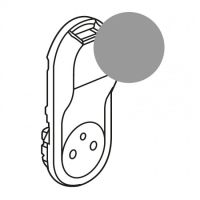 Logo Enjoliveur c�liane - prise 2p+t surface + chargeur usb semi encastr� - titane 068416