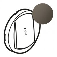 Logo Enjoliveur c�liane - vv / poussoir / t�l�rupteur � voyant - doigt large graphite 067903