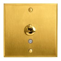 Logo Art d'arnould - m�moire - poussoir � levier lumineux 6 a - or bross� 67217