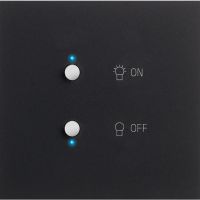 Logo Commande lumi�re art d'arnould epure myhome bus - noir mat 67881