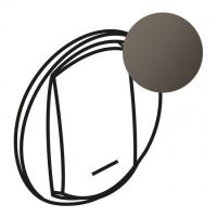 Logo Enjoliveur c�liane - vv / poussoir avec porte �tiquette - doigt large graphite 067934