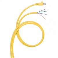 Logo Cordon rj 45/d�gain� - cat.6a - pour bo�te de distribution zone - s/ftp - l.15 m 051787