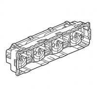 Logo Prise de courant 4x2p+t compacte pr�c�bl�e std fran�ais c�liane 067128