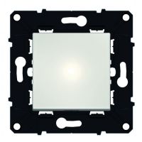 Logo Poussoir 6 a - 250 v~ espace evolution - blanc 64010