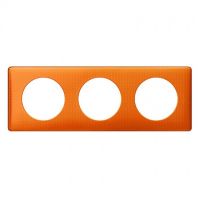 Logo Plaque c�liane - m�tal - 3 postes - orange snake 068763