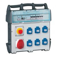 Logo Coffret de chantier p17 - ip 44 - env. ik 09 - 40 a - 400 v~- 6xnfc + 1x3p+n+t 058952