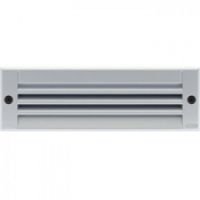 Logo Luminaire kalank rectangle avec grille taille 2 gris argent 2g7 / 9w 561365