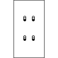 Logo Art d'arnould - m�moire - quatre va-et-vient levier 10 a - acier bross� 67108