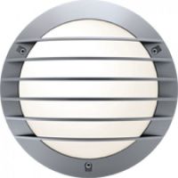 Logo Hublot chartres rond alu jupe a grille taille 1 gris e27 / cfli 15w 644273