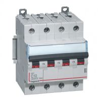 Logo Disj dx 6000 -vis/vis- 4p- 400v~-10a-10ka-courbec-peigne hx trad 4p - 4m 407896