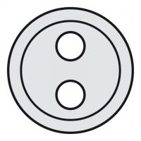 Logo Enjoliveur cliane - prise banana simple - titane 068531