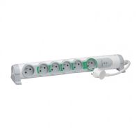 Logo Rallonge multiprises 'coupe-veille' - 6x2p+t - parafoudre intgr 050087