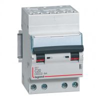 Logo Disjoncteur dx 4500 - auto/vis - 4p - 400 v~ - 20a - 6ka - courbe c - 3m 406920