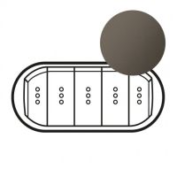 Logo Enjoliveur cliane - vv/poussoir 5 cdes compactes  voyant -doigt large graphite 067906