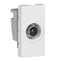Logo Prise tv - programme mosaic - 9,52mm mle - 1 module - blanc 078793