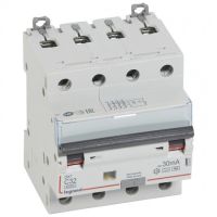 Logo Disj diff dx 6000 -vis/vis- 4p 400v~32a - type hpi - 30ma -10ka- courbe c - 4 m 411247