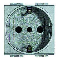 Logo Prise standard de et it 2p+t livinglight - type p30 - tech - 2 mod. 4140