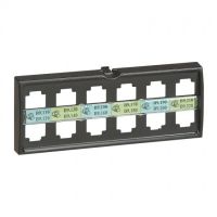 Logo Repre vierge pour bloc doubleur 6 connecteurs rj45 lcs 038748