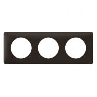 Logo Plaque cliane - poudr - 3 postes - basalte 066743