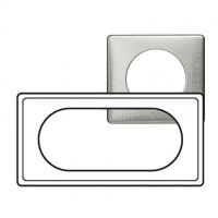 Logo Plaque cliane - mtal - 4/5 modules - alu snake 068725
