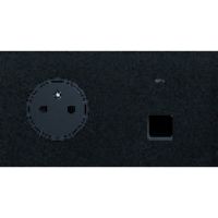 Logo Art d'arnould - epure - prise 2p+t + rj 45 - noir mat 67838
