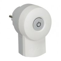 Logo Fiche double fonction - 250 v~ - 16 a avec interrupteur 16 a - blanc 050409