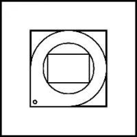 Logo Dtecteur alarme orientable art d'arnould epure myhome bus - or miroir 67787