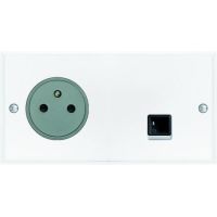 Logo Art d'arnould - mmoire - prise 2p+t - 16 a - 250 v+rj 45 - cat. 6 ftp - cristal 67038