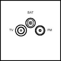 Logo Art d'arnould - epure - prise tv/fm/sat - noir mat 67877