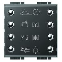 Logo Commande 8 boutons-poussoirs livinglight myhome bus 4652