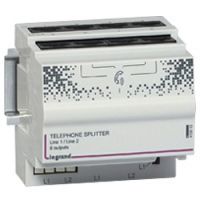 Logo Rpartiteur tlphonique 2x4 sorties- pour coffret optimum manuel - 4 modules 413012