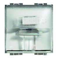 Logo Lampe de signalisation  led livinglight - 12/24 v~ - blanc - 2 modules 43741224