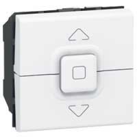 Logo Poussoir pour 1 ou plusieurs volets roulants prog mosaic - 2 mod - blanc 077028