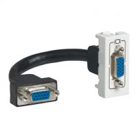 Logo Prise vido programme mosaic - hd 15 prconnectorise - 1 module - blanc 078777