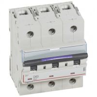 Logo Disj magnto-therm dx - 3p - 63 a - 50 ka - courbe d - 4,5m 410219