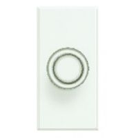 Logo Permutateur bouton rond 16a connexion  vis - 1 module - axolute white 4004