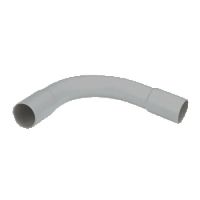 Logo Cintre grand rayon 90 ip 44 - gris ral 7035 - 25 mm - rayon 90 mm 06043