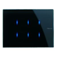Logo Commande tactile knx axolute - 6 touches - noir 46573