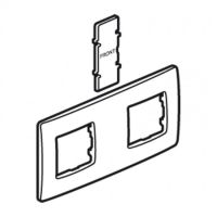 Logo Plaque 2 postes nilo - entraxe 100 - pur 665008