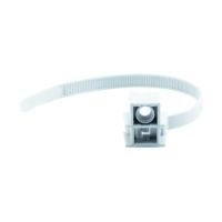 Logo Collier  embase rglable pour 16  32 mm - blanc ral 9010 - livr par 100 07782