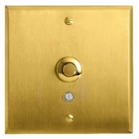 Logo Art d'arnould - mmoire - poussoir lumineux bouton rond 2 a - or bross 67211
