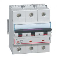 Logo Disj magnto-therm dx - 3p - 40 a - 50 ka - courbe d - 4,5m 410217